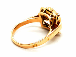 Bague Art déco Or jaune Diamant - Castafiore