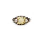 Bague Art nouveau en or, opale, perles et émail - Castafiore