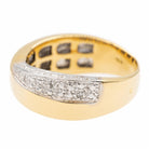 Bague BALMAIN en or jaune, or blanc et diamants - Castafiore