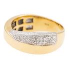 Bague BALMAIN en or jaune, or blanc et diamants - Castafiore