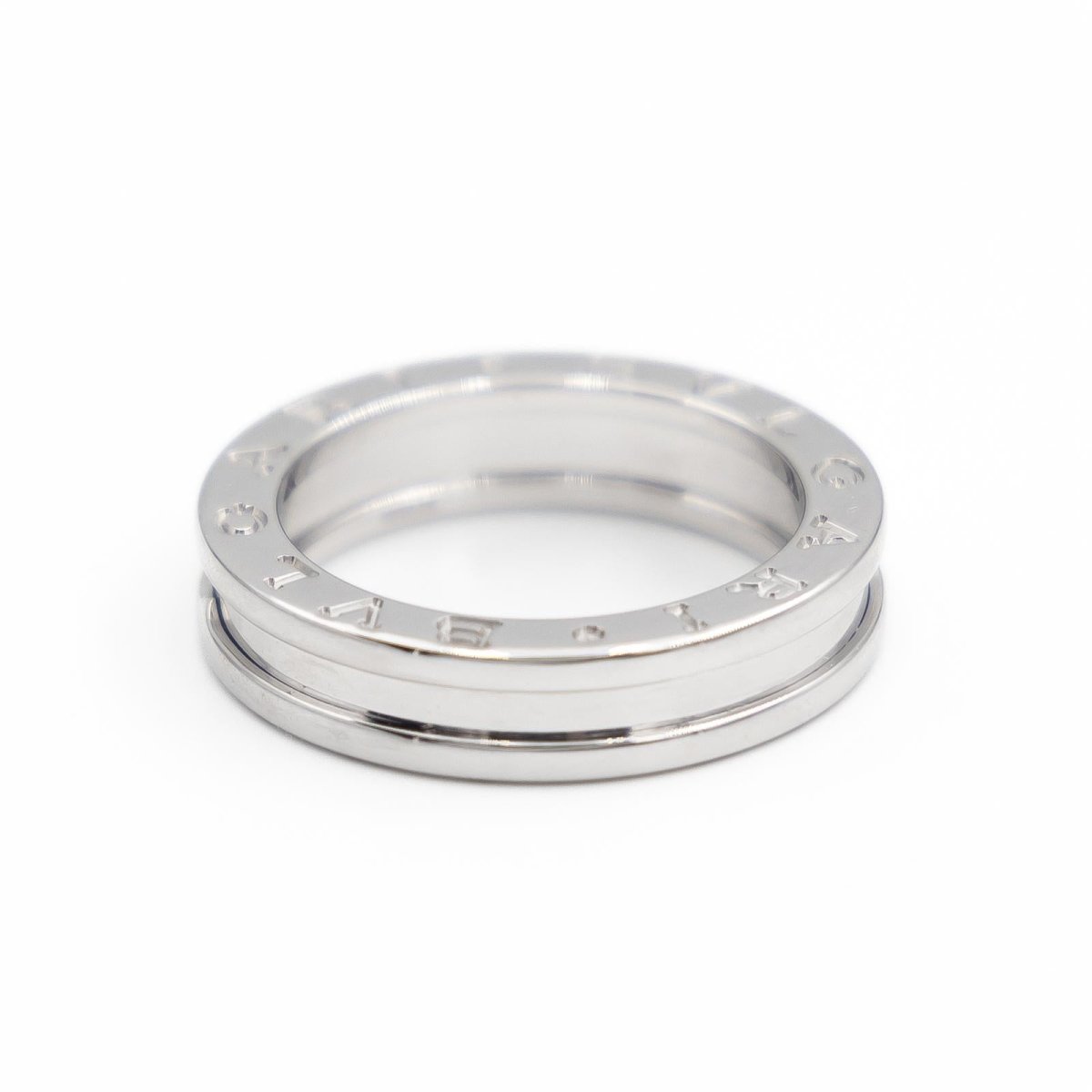 Bague Bandeau BULGARI "B.Zero1" en or blanc - Castafiore