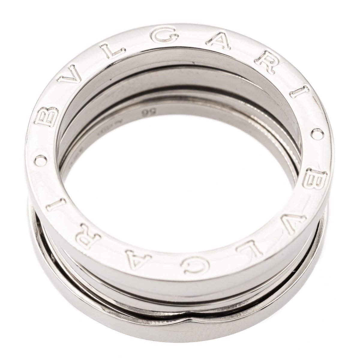 Bague Bandeau BULGARI "B.Zero1" en or blanc - Castafiore