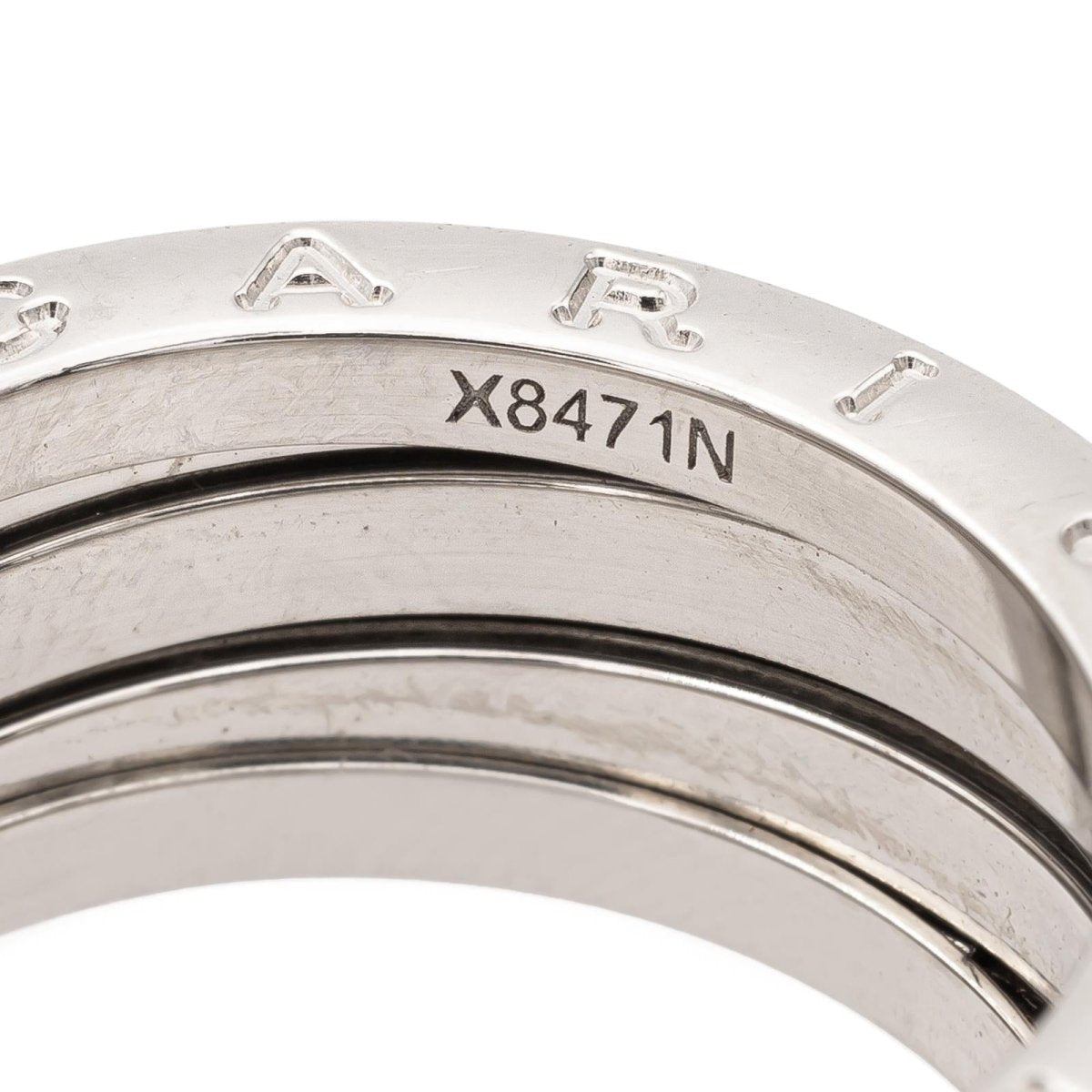 Bague Bandeau BULGARI "B.Zero1" en or blanc - Castafiore