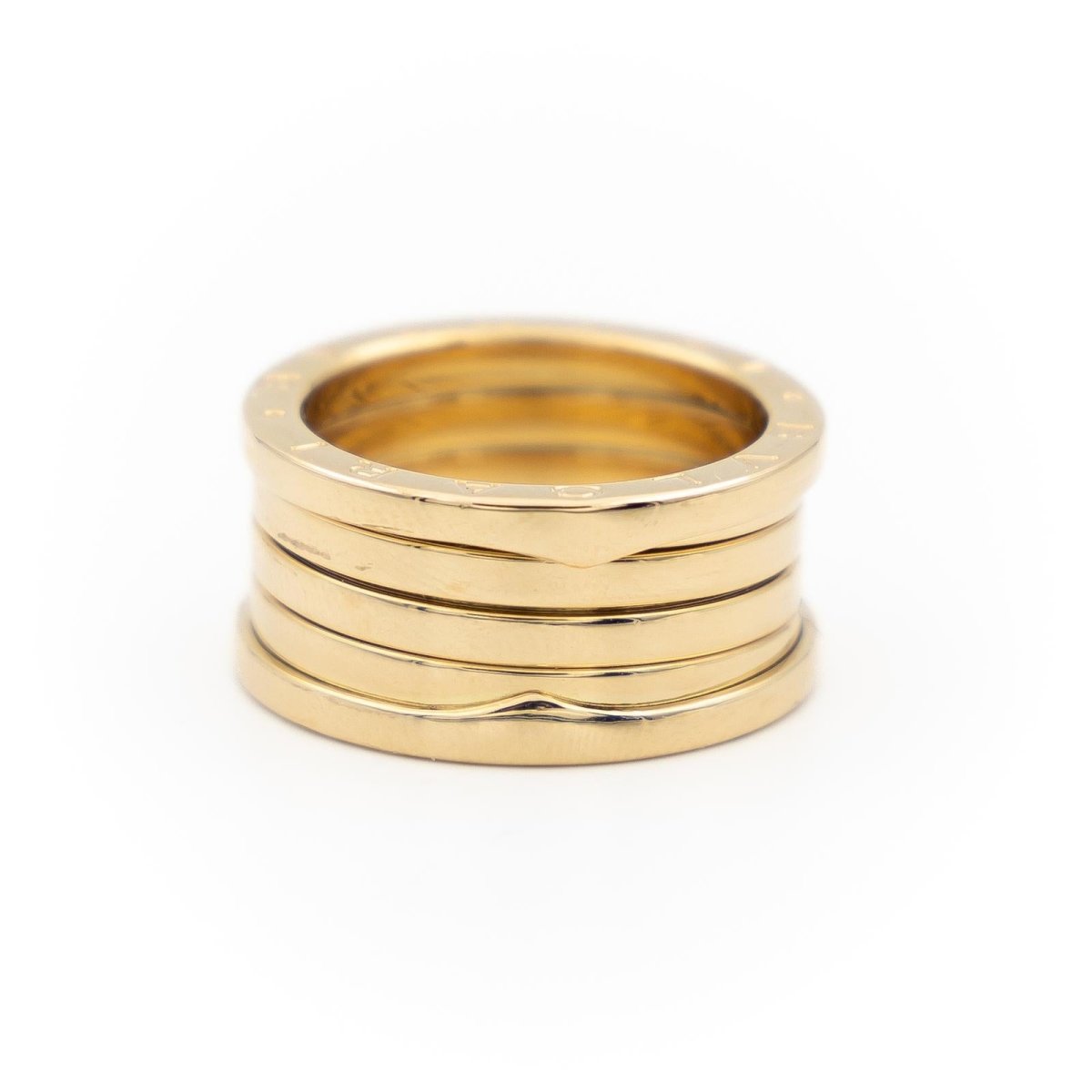 Bague Bandeau BULGARI "B.Zero1" en or jaune - Castafiore