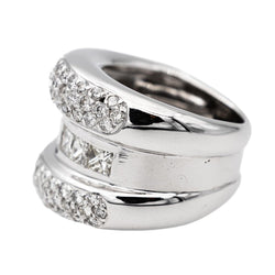 Bague Bandeau en or blanc et diamants - Castafiore