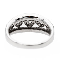 Bague Bandeau en or blanc et diamants - Castafiore