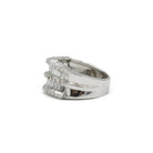 Bague Bandeau en or blanc et diamantsn - Castafiore