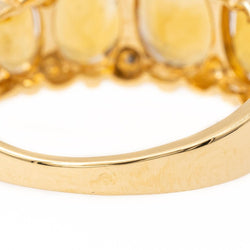 Bague Bandeau en or jaune et citrine - Castafiore