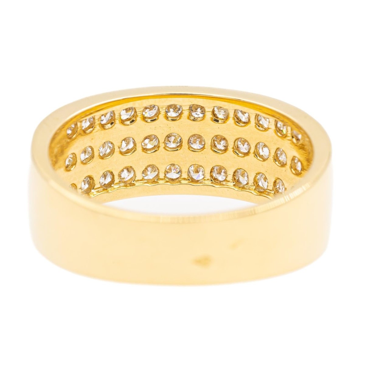 Bague Bandeau en or jaune et diamant - Castafiore