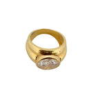 Bague Bandeau en or jaune et diamant - Castafiore