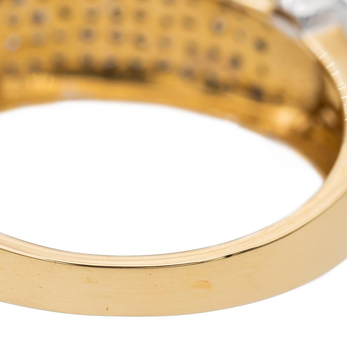 Bague Bandeau en or jaune et diamants - Castafiore