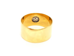 Bague Bandeau en or jaune et diamants - Castafiore