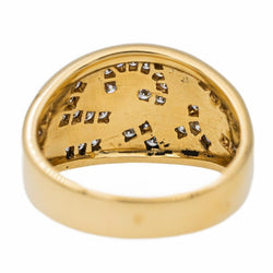 Bague Bandeau en or jaune et diamants - Castafiore