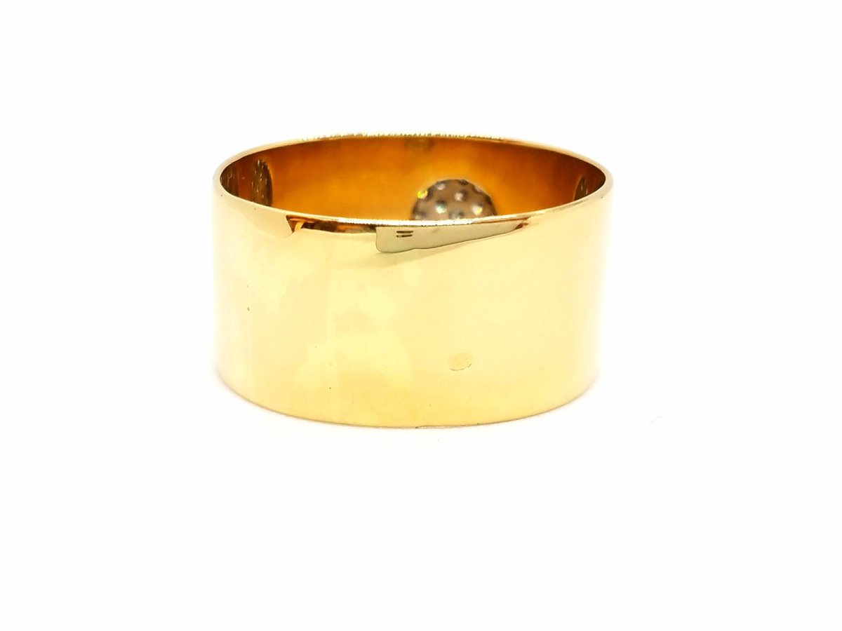 Bague Bandeau en or jaune et diamants - Castafiore
