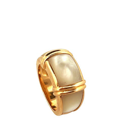 Bague Bandeau en or jaune et nacre - Castafiore