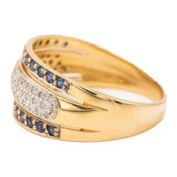 Bague Bandeau Or jaune Diamant - Castafiore