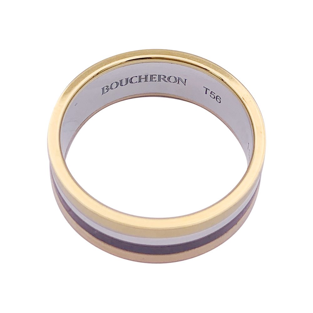 Bague BOUCHERON "My First Quatre" en or jaune, or rose, acier et PVD - Castafiore