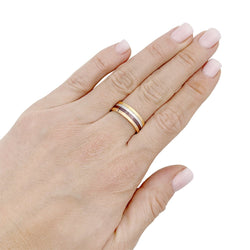 Bague BOUCHERON "My First Quatre" en or jaune, or rose, acier et PVD - Castafiore