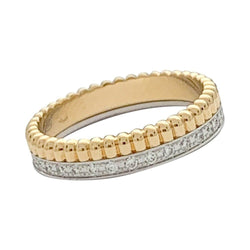 Bague Boucheron, “Quatre Radiant Edition Grosgrain”, deux ors et diamants - Castafiore