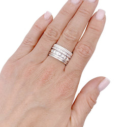 Bague Boucheron, "Quatre Radiant Edition", or blanc, diamants. - Castafiore