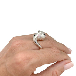 Bague Boucheron, "Trouble", or blanc, diamants - Castafiore