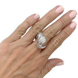 Bague Boucheron, "Trouble", or blanc, diamants - Castafiore