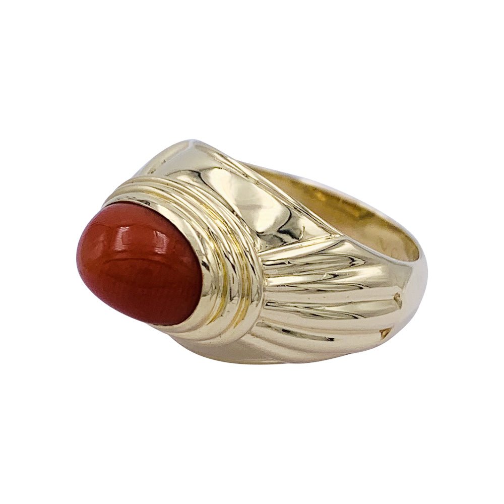 Bague Boucheron,"Jaïpur", or jaune, corail - Castafiore