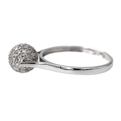 Bague Boule en or blanc et diamant - Castafiore