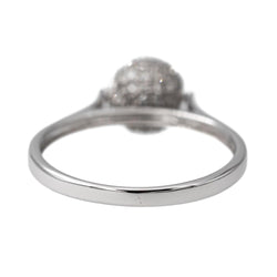 Bague Boule en or blanc et diamant - Castafiore