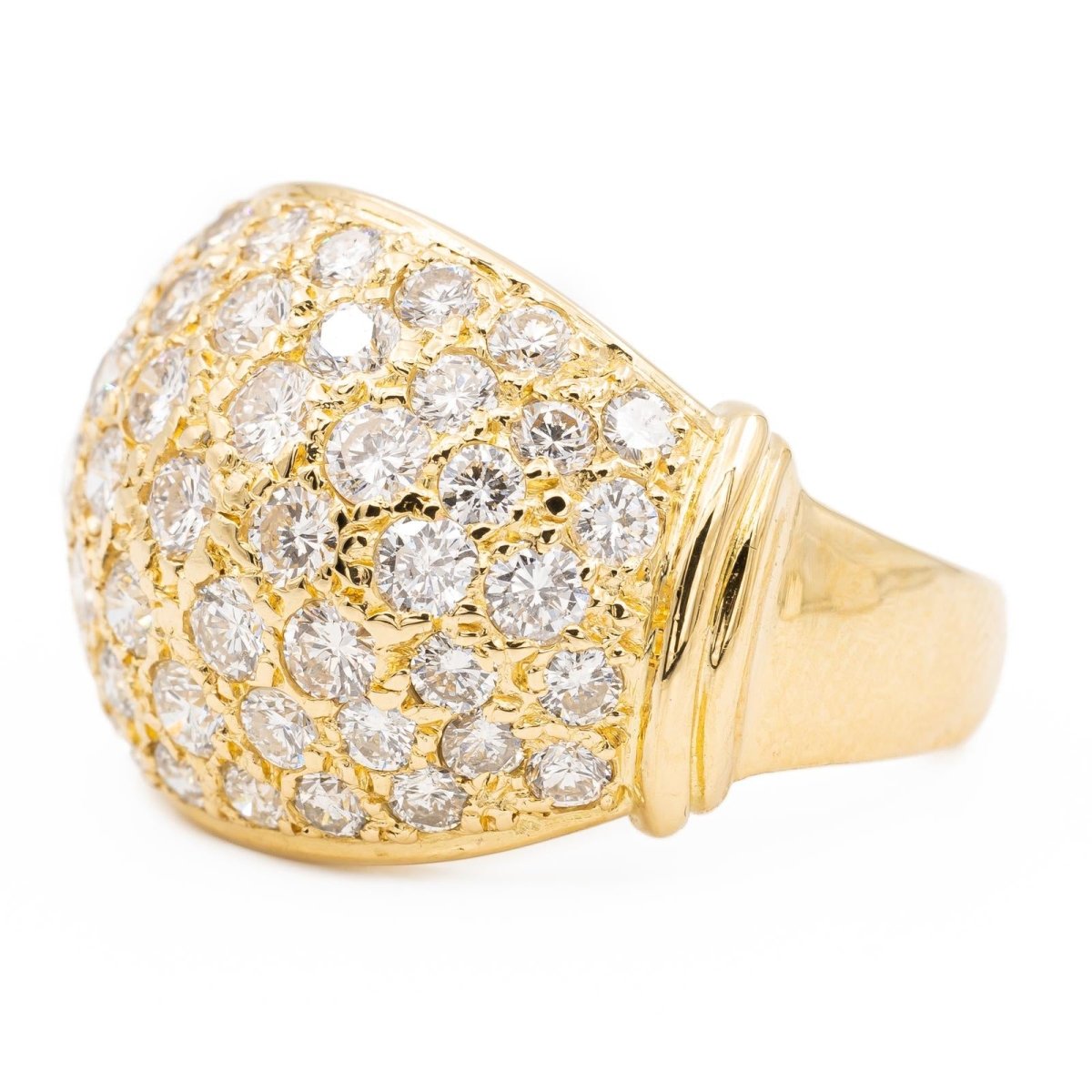 Bague Boule en or jaune et diamant - Castafiore