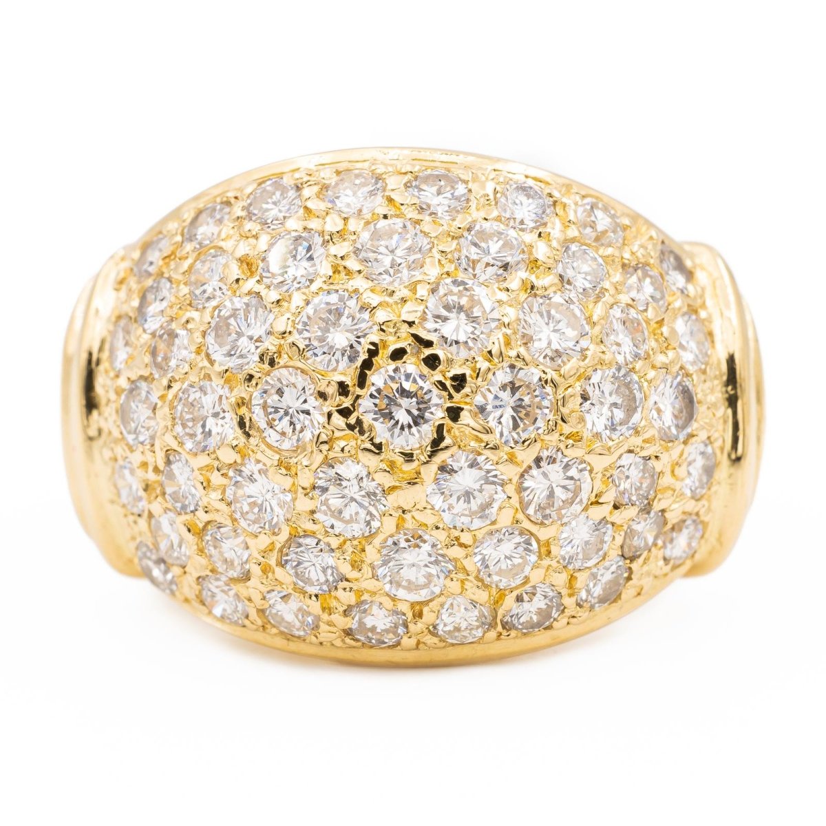 Bague Boule en or jaune et diamant - Castafiore