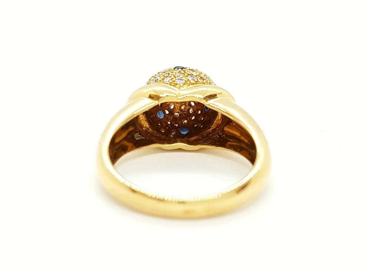 Bague Boule en or jaune et diamants - Castafiore