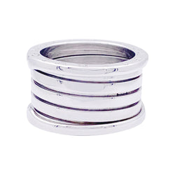 Bague Bulgari, “B.Zero1”, or blanc, trés grand modèle. - Castafiore