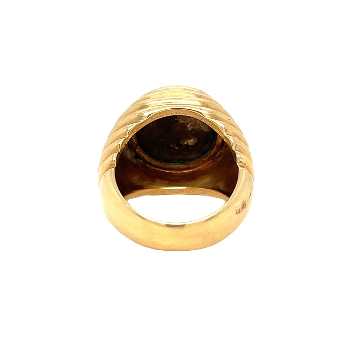 Bague BULGARI "Monete" or jaune, pièce en argent antique - Castafiore