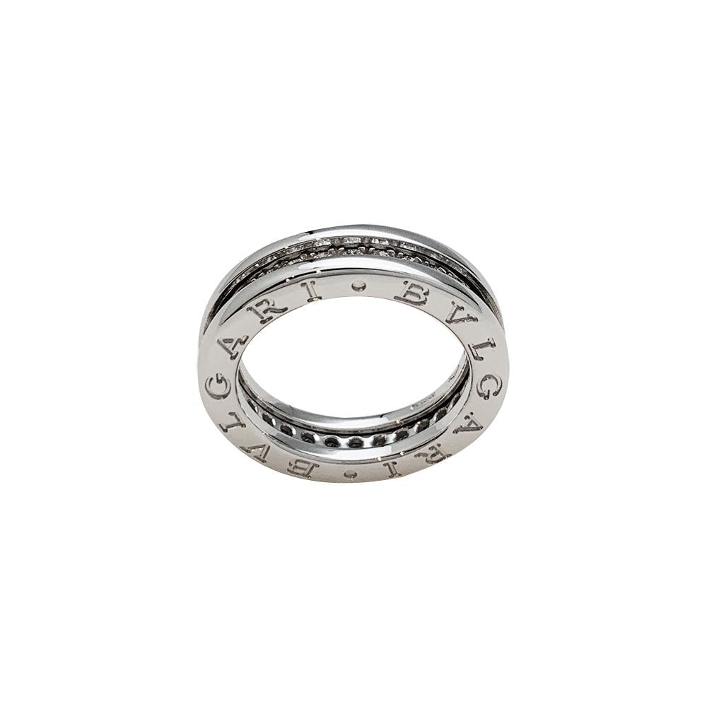 Bague "B.Zero1" BULGARI, or blanc et diamants - Castafiore
