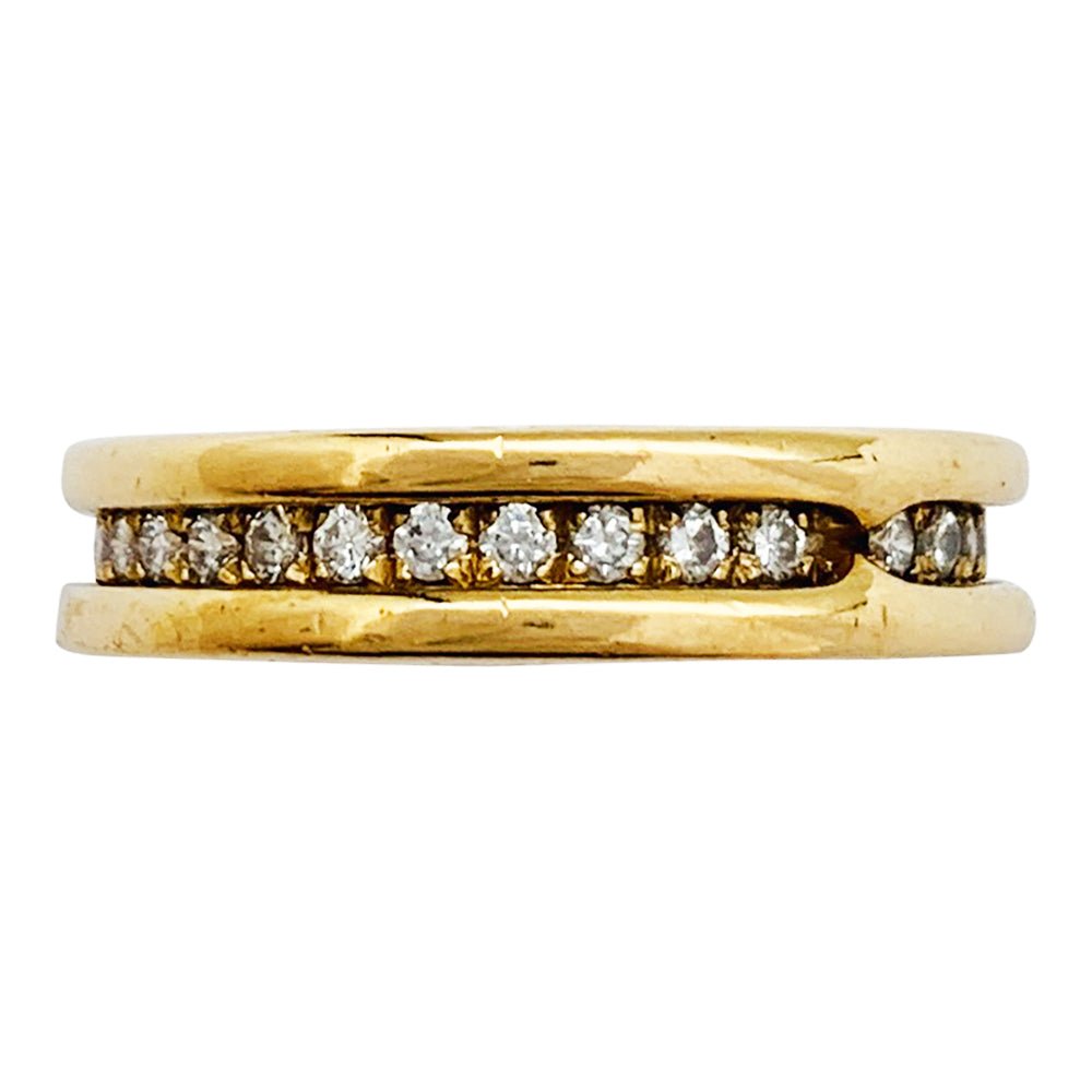Bague "B.Zero1"BULGARI, or jaune et diamants - Castafiore