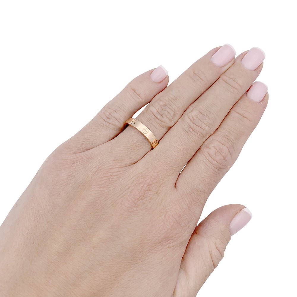 Bague Cartier, "Alliance Love", or rose. - Castafiore
