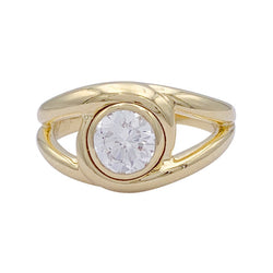 Bague CARTIER "Astragale", or jaune et diamant. - Castafiore
