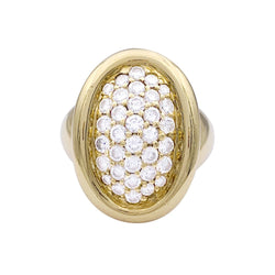 Bague CARTIER "Baignoire" en or jaune et diamants - Castafiore