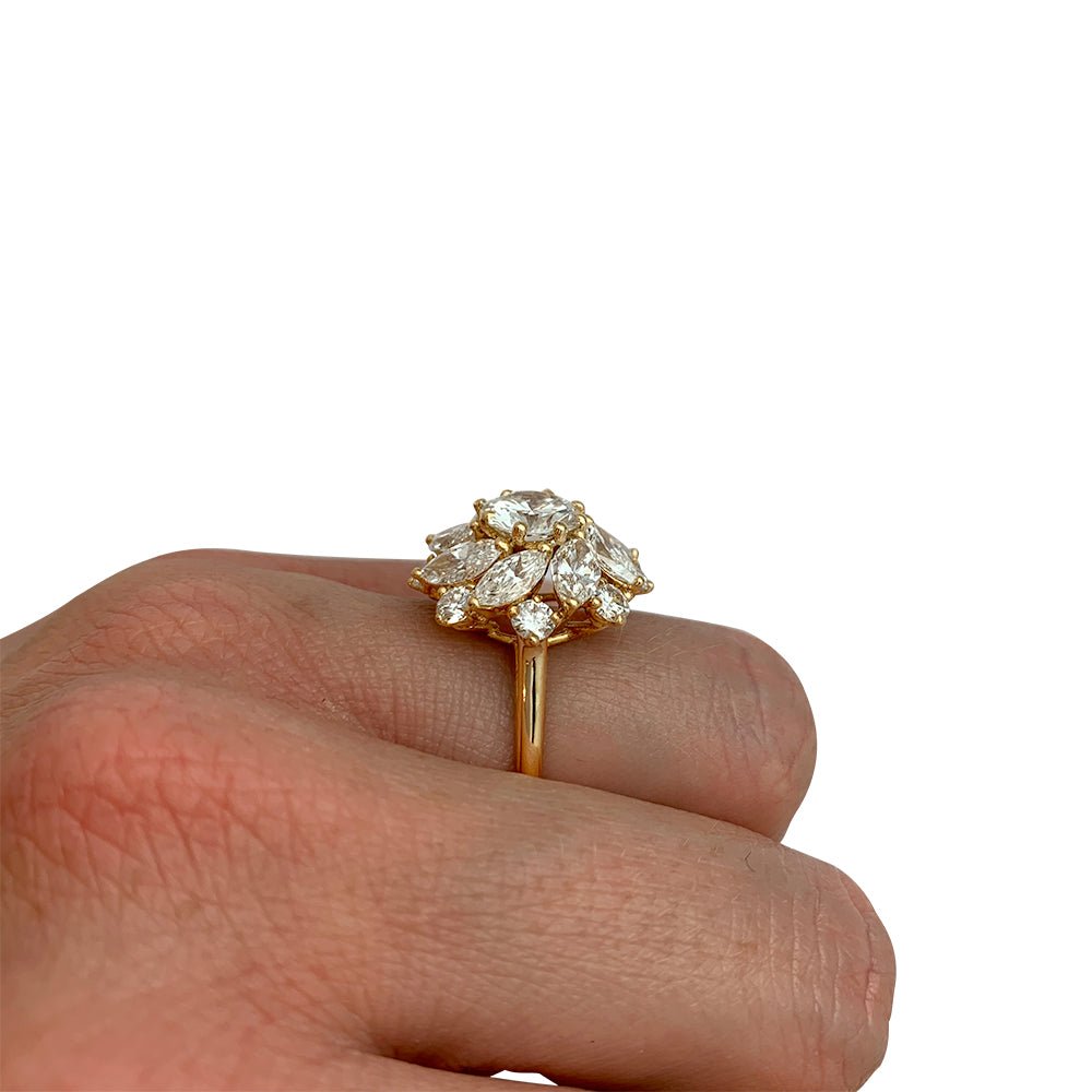 CARTIER ring in yellow gold 1.57 carat diamond