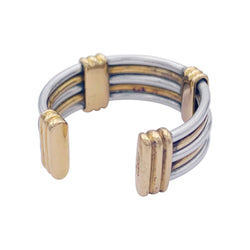 Bague CARTIER en or jaune et acier - Castafiore