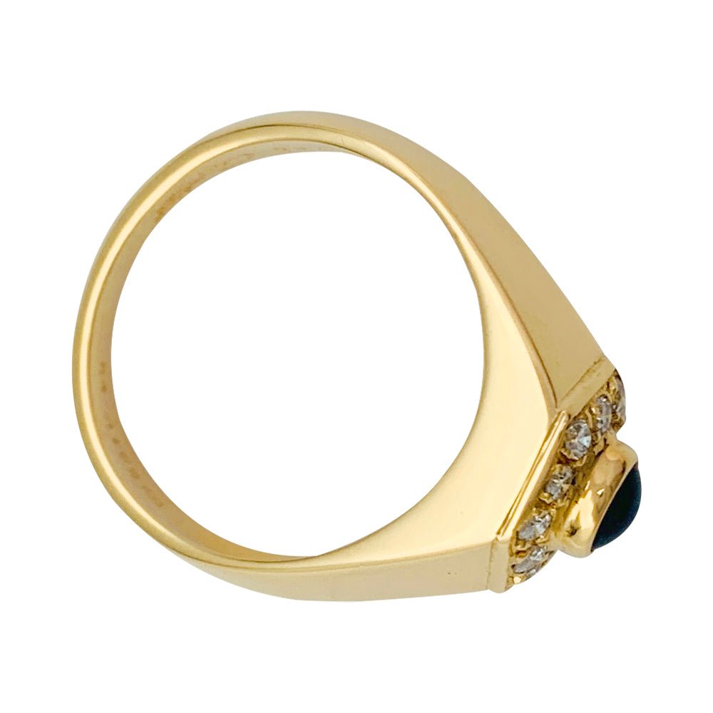 Bague CARTIER en or jaune, saphir et diamants - Castafiore