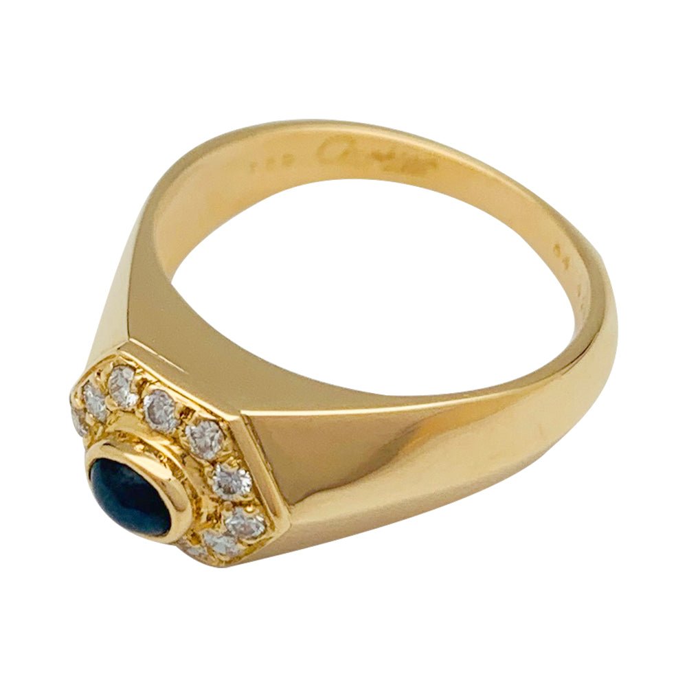Bague CARTIER en or jaune, saphir et diamants - Castafiore