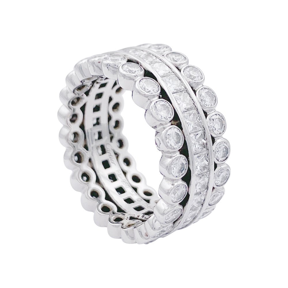Bague CARTIER en platine et diamants - Castafiore