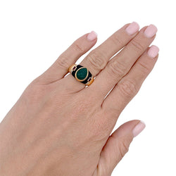 Bague CARTIER, "Gaïa", en or jaune et pierres de couleurs. - Castafiore