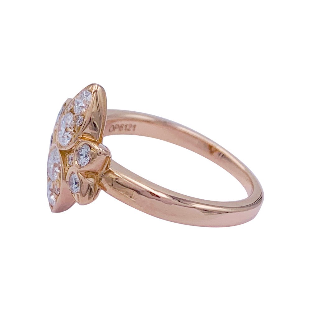 Bague Cartier, "Inde Mystériseuse", or rose, diamants - Castafiore