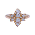 Bague Cartier, "Inde Mystériseuse", or rose, diamants - Castafiore