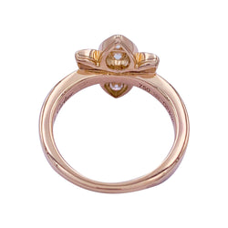 Bague Cartier, "Inde Mystériseuse", or rose, diamants - Castafiore