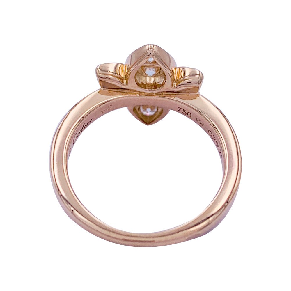 Bague Cartier, "Inde Mystériseuse", or rose, diamants - Castafiore