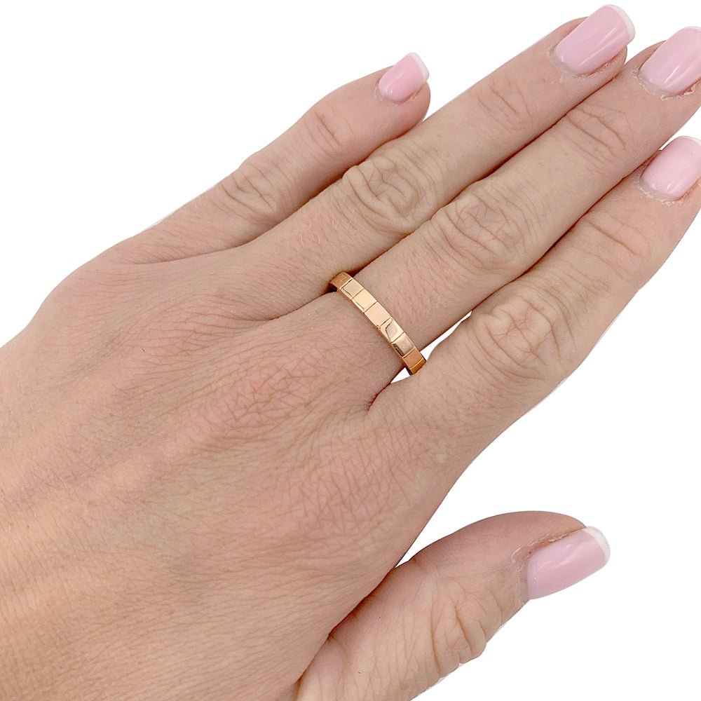 Bague Cartier, "Lanière", or rose - Castafiore